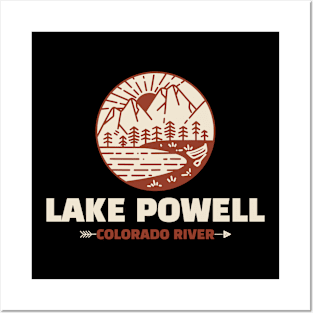 Retro Lake Powell Posters and Art